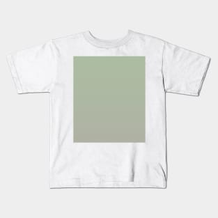 Sage Green Gradient Light to Dark Kids T-Shirt